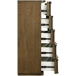 Meridian Furniture Tiberio Brown Oak Veneer And Solid Wood Chest