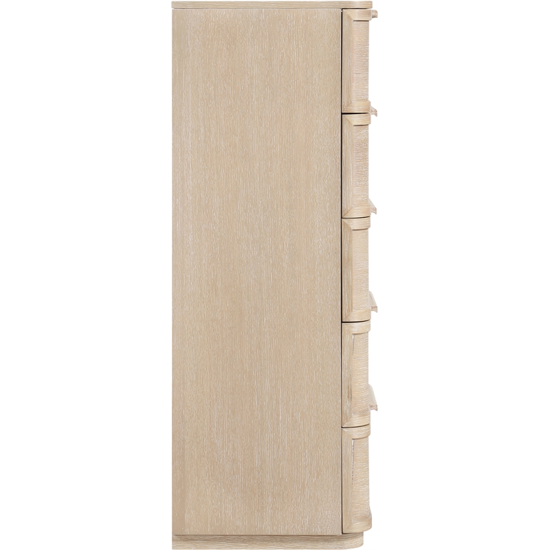 Meridian Furniture Tiberio Natural Oak Veneer And Solid Wood Chest