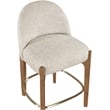 Meridian Furniture Torino Beige Fabric Upholstered Counter Stool (Set of 2)