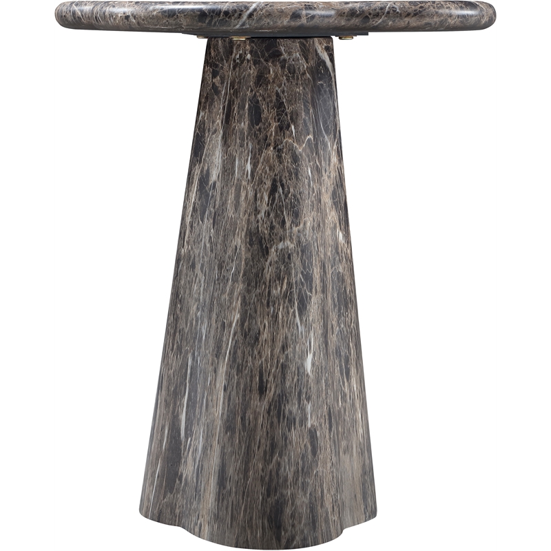 Meridian Furniture Nola Brown Concrete Indoor/Outdoor End Table