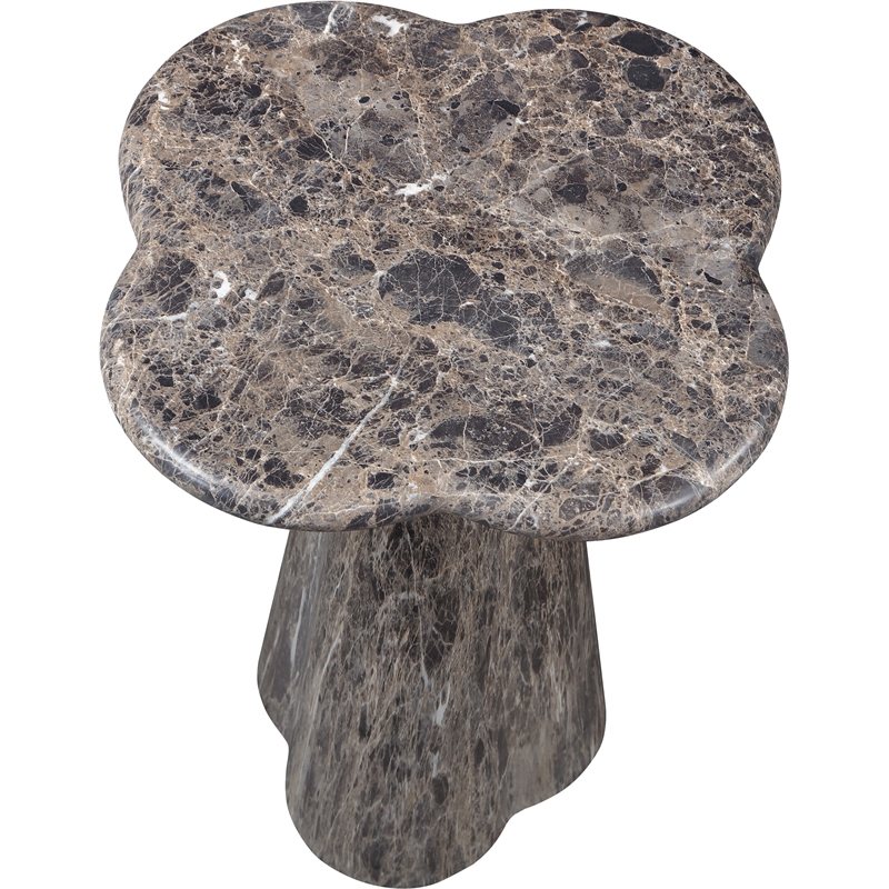 Meridian Furniture Nola Brown Concrete Indoor/Outdoor End Table