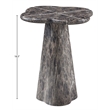 Meridian Furniture Nola Brown Concrete Indoor/Outdoor End Table