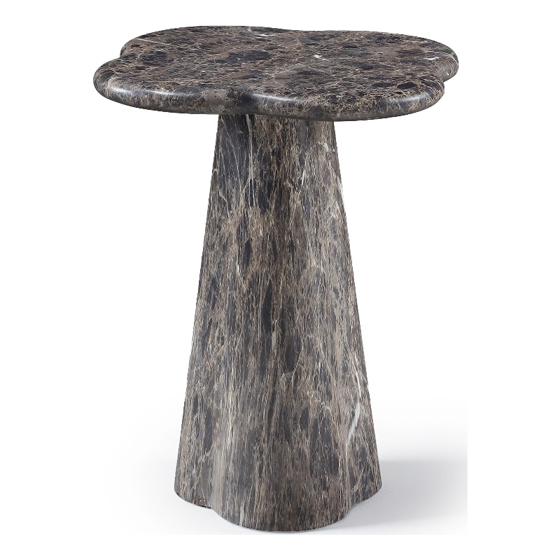 Meridian Furniture Nola Brown Concrete Indoor/Outdoor End Table