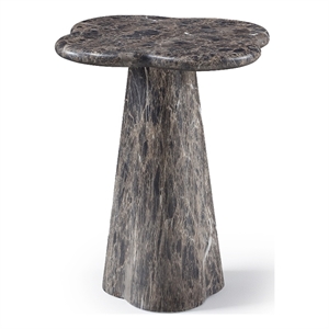 Meridian Furniture Nola Brown Concrete Indoor/Outdoor End Table