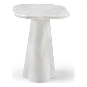 Meridian Furniture Nola White Concrete Indoor/Outdoor End Table