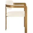 Meridian Furniture Aurum Cream Vegan Leather Dining Chair (Set of 2)