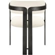 Meridian Furniture Aurum Cream Vegan Leather Dining Chair (Set of 2)