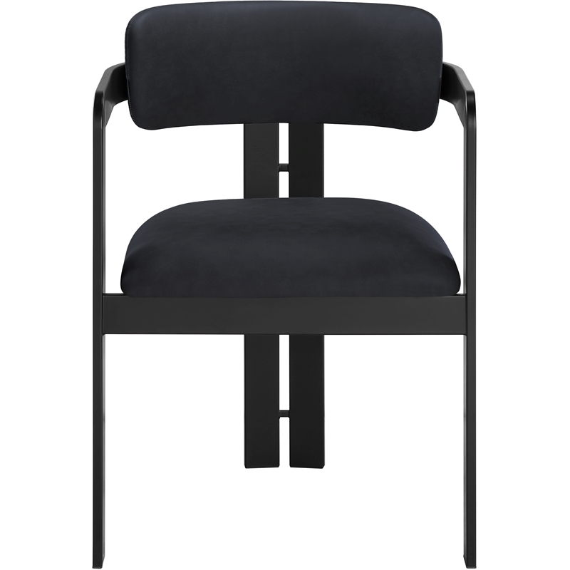 Meridian Furniture Aurum Black Vegan Leather Dining Chair (Set of 2)