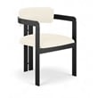 Meridian Furniture Aurum Cream Vegan Leather Dining Chair (Set of 2)