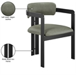 Meridian Furniture Aurum Green Vegan Leather Dining Chair (Set of 2)