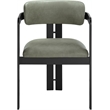 Meridian Furniture Aurum Green Vegan Leather Dining Chair (Set of 2)