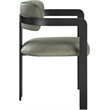 Meridian Furniture Aurum Green Vegan Leather Dining Chair (Set of 2)