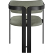 Meridian Furniture Aurum Green Vegan Leather Dining Chair (Set of 2)