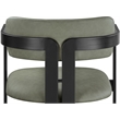 Meridian Furniture Aurum Green Vegan Leather Dining Chair (Set of 2)