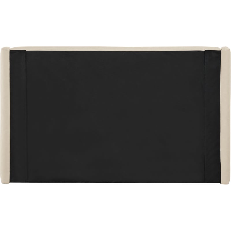 Meridian Furniture Warby Beige Vegan Leather Upholstered King Bed
