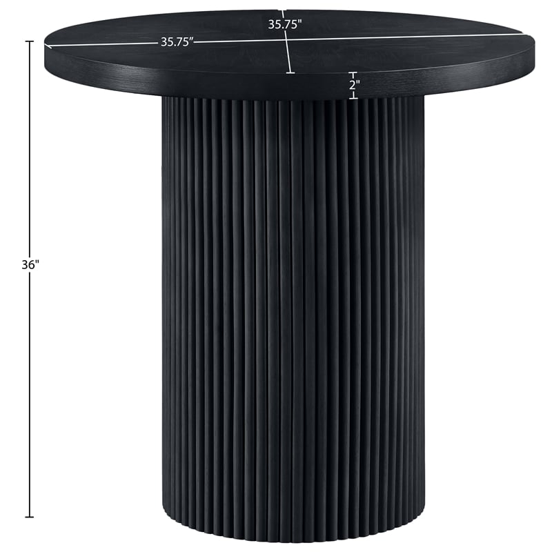 Meridian Furniture Belinda Black Veneer And Solid Wood Counter Height Table