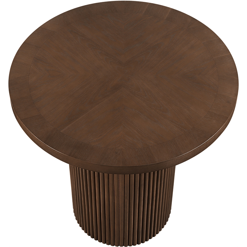 Meridian Furniture Belinda Brown Veneer And Solid Wood Counter Height Table