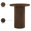 Meridian Furniture Belinda Brown Oak Veneer And Solid Wood Bar Height Table