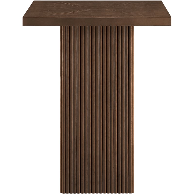Meridian Furniture Belinda Brown Oak Veneer And Solid Wood Bar Height Table