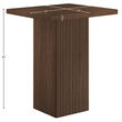Meridian Furniture Belinda Brown Oak Veneer And Solid Wood Bar Height Table