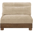 Meridian Furniture Turin Beige Chenille Fabric Upholstered Modular Armless Chair