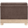 Meridian Furniture Turin Brown Chenille Fabric Upholstered Modular Armless Chair