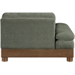 Meridian Furniture Turin Green Chenille Upholstered Modular Left Arm Chair