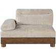 Meridian Furniture Turin Taupe Chenille Upholstered Modular Left Arm Chair