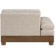 Meridian Furniture Turin Taupe Chenille Upholstered Modular Left Arm Chair