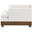 Meridian Furniture Turin Cream Chenille Upholstered Modular Right Arm Chair