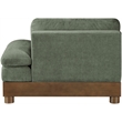 Meridian Furniture Turin Green Chenille Upholstered Modular Right Arm Chair
