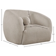 Meridian Furniture Elowen Beige Fabric Upholstered Chair