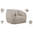 Meridian Furniture Elowen Beige Fabric Upholstered Chair