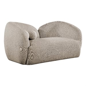 Meridian Furniture Elowen 68&quot Beige Fabric Upholstered Loveseat