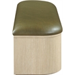 Meridian Furniture Velden Olive Vegan Leather Upholstered Storage Bench