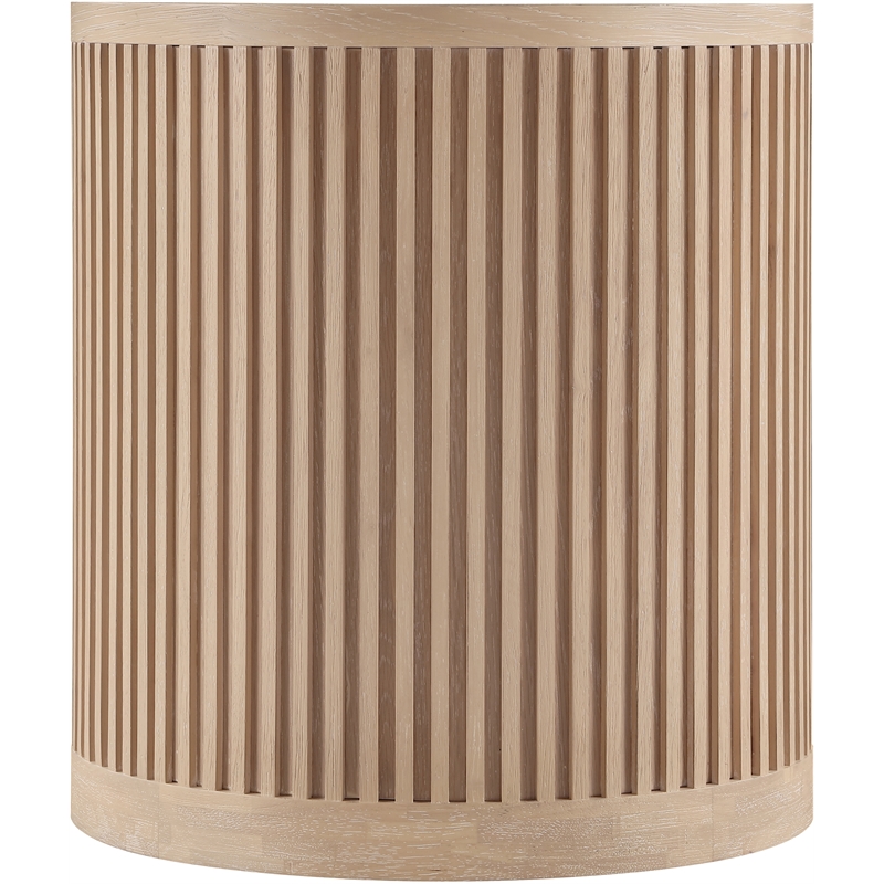 Meridian Furniture Madera Natural Oak Veneer And Solid Wood End Table