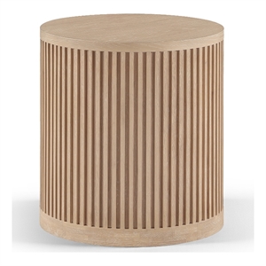 Meridian Furniture Madera Natural Oak Veneer And Solid Wood End Table