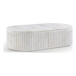Meridian Furniture Catania White Concrete Indoor/Outdoor Coffee Table