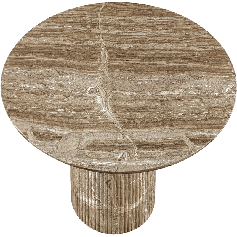 Meridian Furniture Venosa Beige Concrete Indoor / Outdoor Counter Height Table