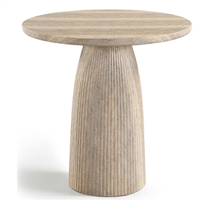 Meridian Furniture Venosa Travertine Concrete In / Outdoor Counter Height Table