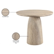 Meridian Furniture Venosa Travertine Concrete In / Outdoor Counter Height Table