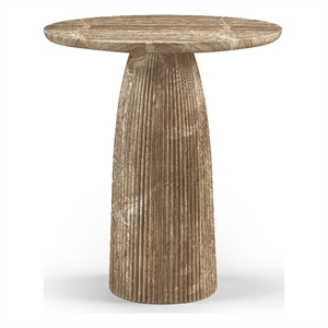 Meridian Furniture Venosa Beige Concrete Indoor / Outdoor Bar Table