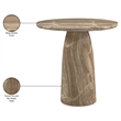 Meridian Furniture Venosa Beige Concrete Indoor / Outdoor Bar Table
