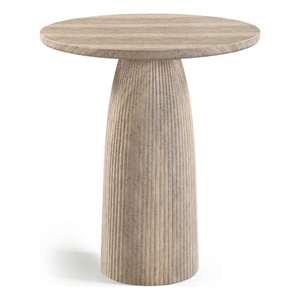 Meridian Furniture Venosa Travertine Concrete Indoor / Outdoor Bar Table