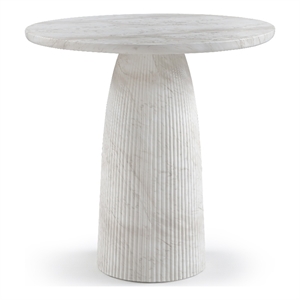 Meridian Furniture Venosa White Concrete Indoor / Outdoor Bar Table