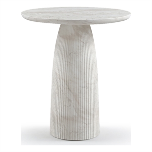 Meridian Furniture Venosa White Concrete Indoor / Outdoor Bar Table