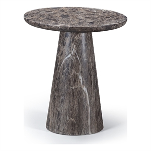 Meridian Furniture Cassino Brown Concrete Indoor / Outdoor End Table