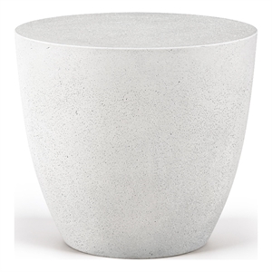 Meridian Furniture Reggio White Concrete Indoor/Outdoor End Table