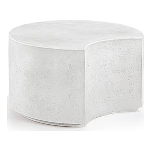 Meridian Furniture Imperia White Concrete Indoor/Outdoor Coffee Table