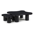 Meridian Furniture Cove Black Oak Veneer And Solid Wood 2pc. Coffee Table